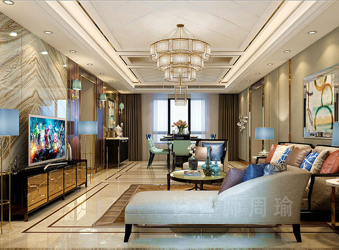 肏逼对白视频世纪江尚三室两厅168平装修设计效果欣赏
